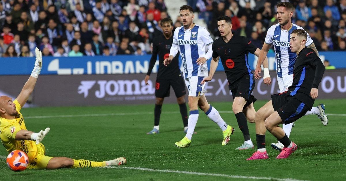 Barcelona sobrevive en Leganés y es más líder en LaLiga de España