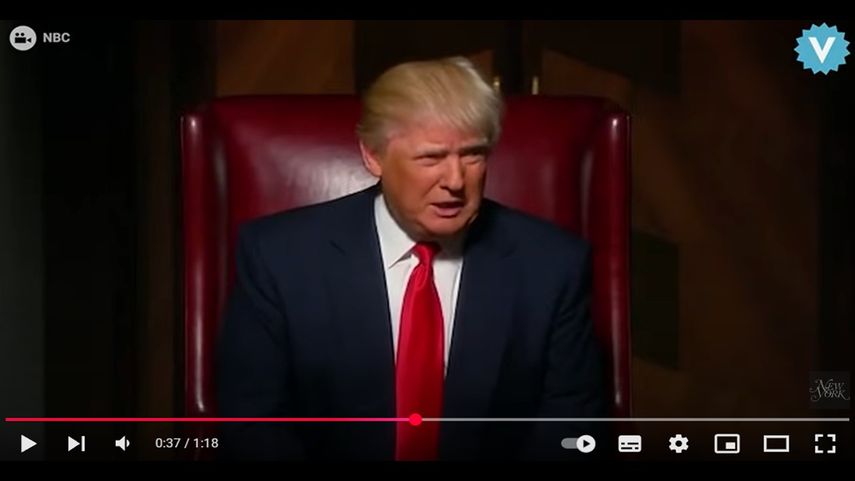 Donald Trump en el programa The Apprentice.