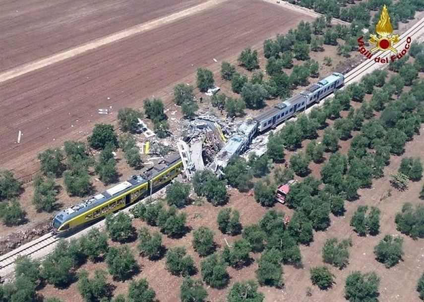 Accidente en la vía del tren en Italia (EFE) 