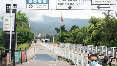 Imagen de archivo de uno de los pasos fronterizos entre Colombia y Venezuela .&nbsp;