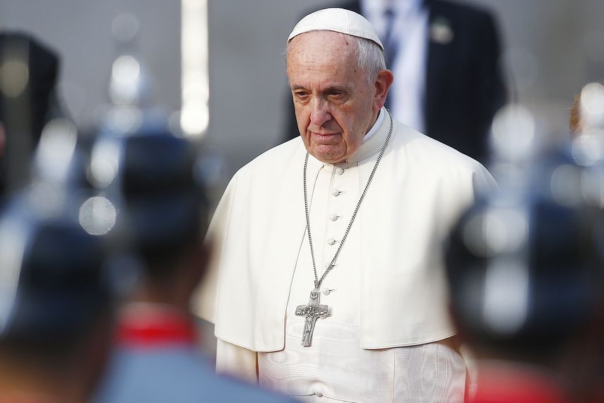 &nbsp;El&nbsp;papa&nbsp;Francisco durante su gira en Chile.&nbsp;