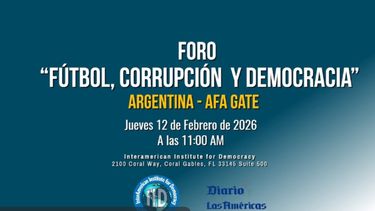 Captura de pantalla. Foro Fútbol, corrupción y democracia Argentina - AFA Gate