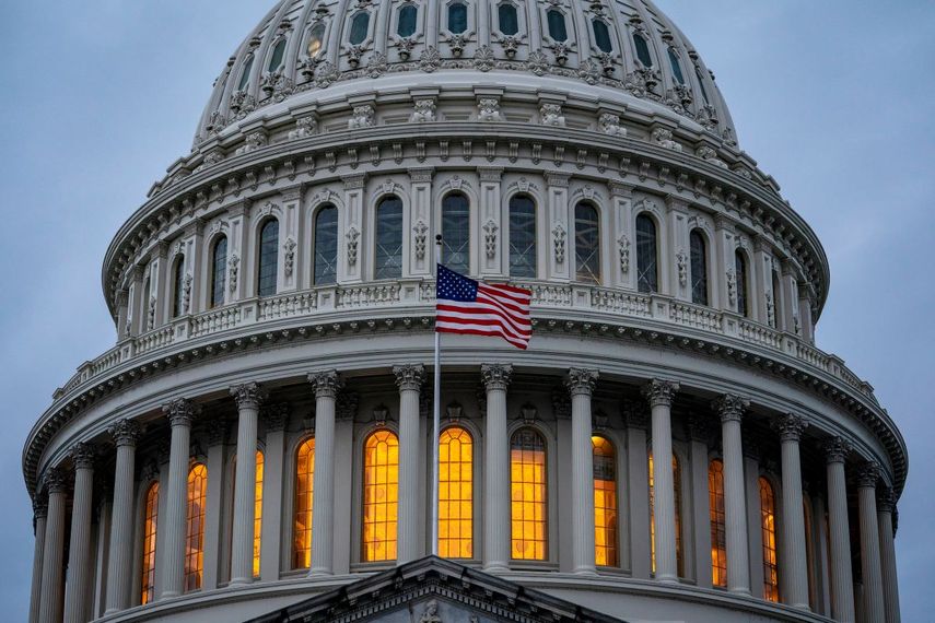 Imagen del Capitolio en Washington, antes del anochecer el martes 10 de diciembre de 2019.&nbsp;
