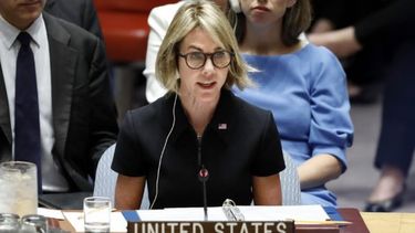 La Embajadora de Estados Unidos (EE.UU.) ante la Organización de Naciones Unidas (ONU), Kelly Craft.