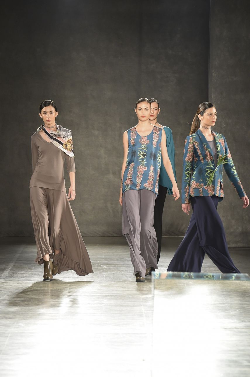 Los diseños que Olga Piedrahita exhibió en la pasarela de BCapital.&nbsp;