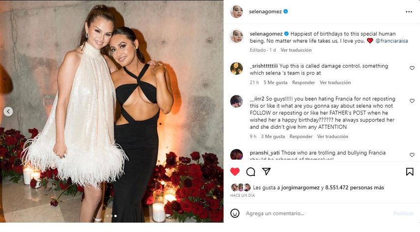 Selena Gómez y Francia Raisa.