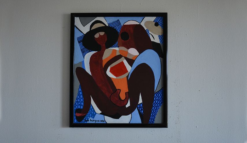 South Beach, 2021, acrílico, 16 X 19.