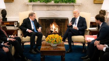 Edmundo González junto a Joe Biden en la Casa Blanca