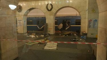 Así quedó la estación tras el atentado ocurrido en el metro de San&nbsp;Petersburgo en Rusia.&nbsp;