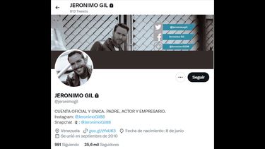 El actor venezolano Jerónimo Gil.