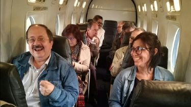 Foto del viaje a Cartagena de integrantes del Secretariado de @FARC_EPueblo.