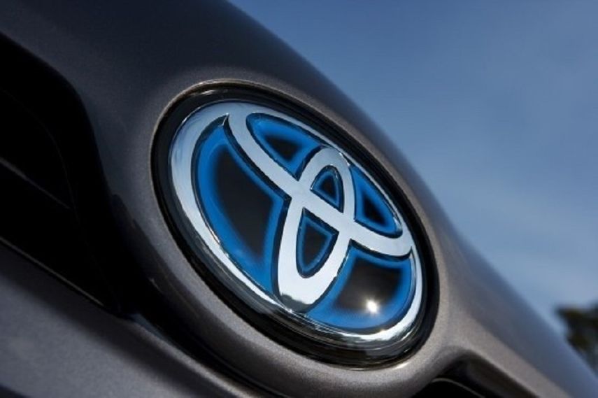 Logo del&nbsp;fabricante japonés de vehículos Toyota.
