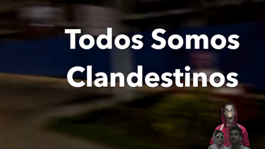 Captura de pantalla del video compartido en la cuenta de Facebook de Clandestinos. 