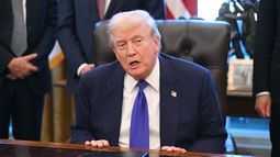 El presidente de Estados Unidos en el Despacho Oval. El presidente de Estados Unidos en el Despacho Oval.