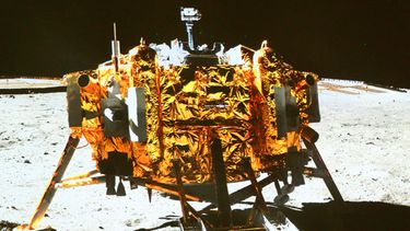 Esta imagen tomada de la pantalla del Centro de Control Aeroespacial Chino en la capital china el domingo 15 de diciembre del 2013 muestra la sonda Change-3. (AP)