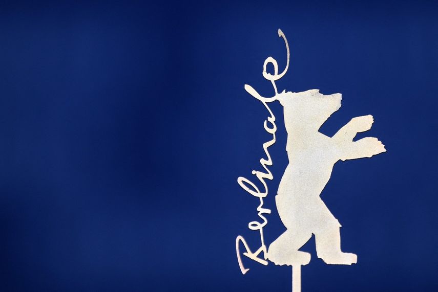 El logo del festival durante la jornada inaugural de la 75ª Berlinale, el primer gran festival de cine europeo del año, en Berlín el 13 de febrero de 2025.&nbsp;