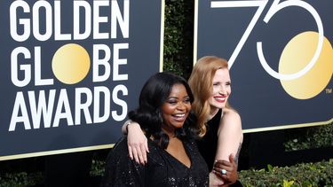 Las actrices Octavia Spencer y Jessica Chastain.