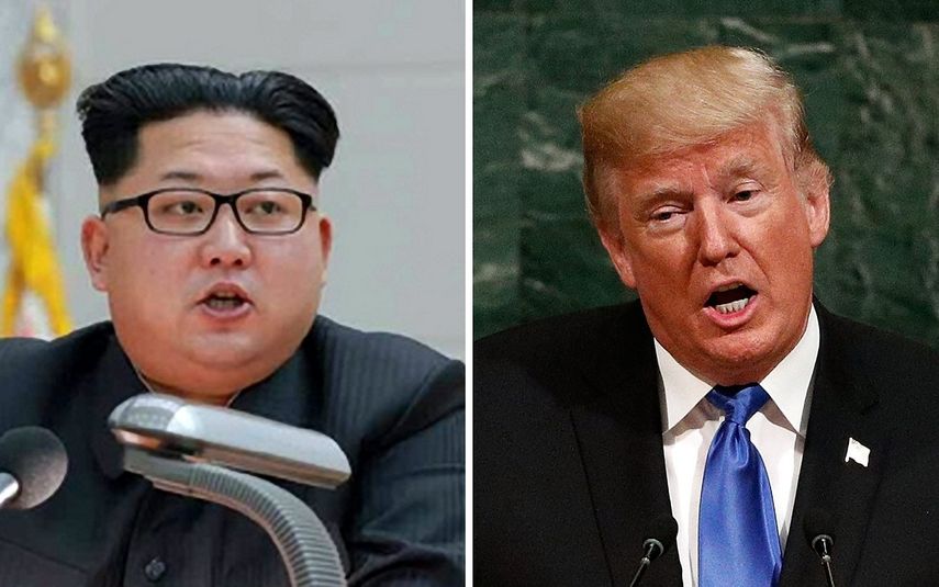 El líder norcoreano Kim Jong-un, y el presidente de Estados Unidos, Donald Trump. 