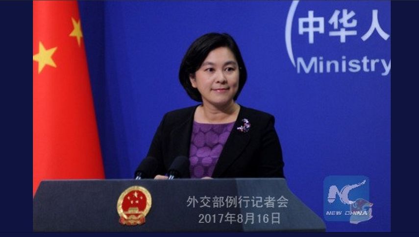 Hua Chunying, portavoz del Ministerio de Exteriores chino.