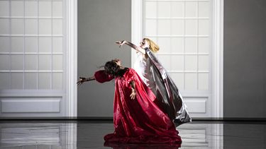 Puesta en escena de la ópera Ercole amante.&nbsp;