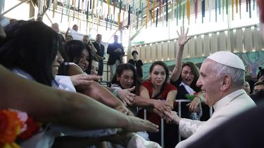 El&nbsp;papa&nbsp;Francisco realizó una visita a un penitenciario femenino en Santiago de Chile.&nbsp;