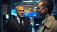 En esta imagen difundida por Quibi, Christoph Waltz, a la izquierda, en una escena de Most Dangerous Game.