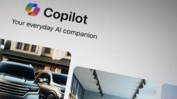 El sitio web del servicio de inteligencia artificial generativa Copilot se ve en Londres, el martes 13 de febrero de 2024.&nbsp;