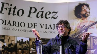Fito&nbsp;Páez habla de su reciente libro Diario de Viaje, durante la XXX edición de la Feria Internacional del Libro de Bogotá.