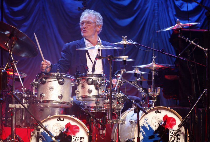 En esta fotograf&iacute;a del domingo 7 de diciembre de 2008, el m&uacute;sico brit&aacute;nico Ginger Baker durante un evento en Londres. La familia del baterista inform&oacute; el domingo 6 de octubre de 2019 que Baker falleci&oacute; a los 80 a&ntilde;os.&nbsp;