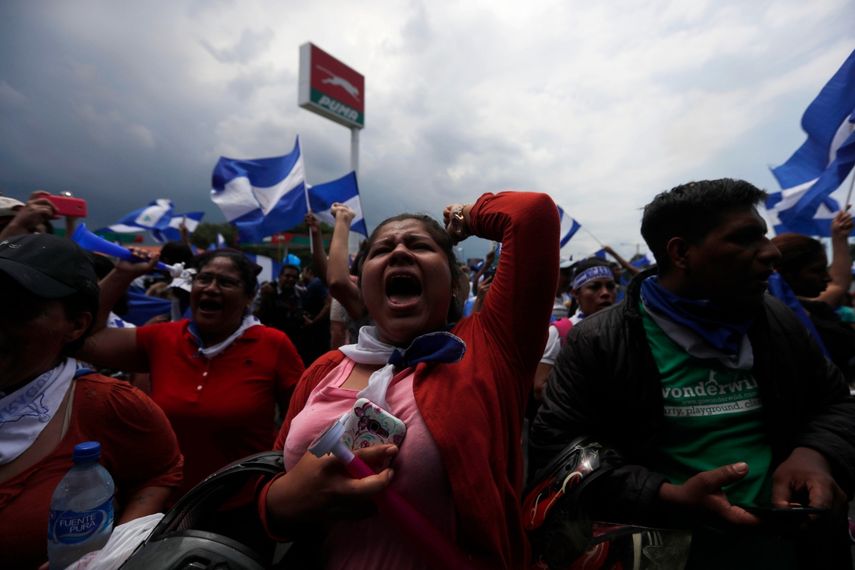 Una marcha para demandar la liberación de los detenidos por la dictadura de Ortega