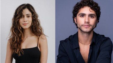 Los actores Juanita Molina y Julián Zuluaga.