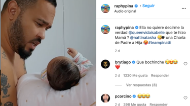 Raphy Pina y su bebé