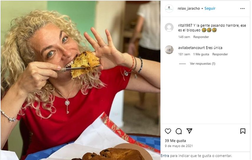 Captura de pantalla de foto publicada por Tamara Marrero en Instagram.