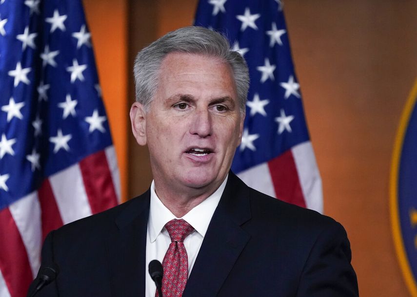 El líder republicano en la Cámara de Representantes Kevin McCarthy.