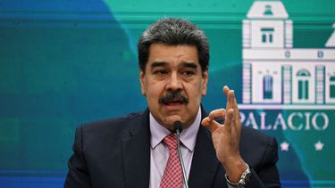 El gobernante Nicolás Maduro en el Palacio Miraflores en Caracas.