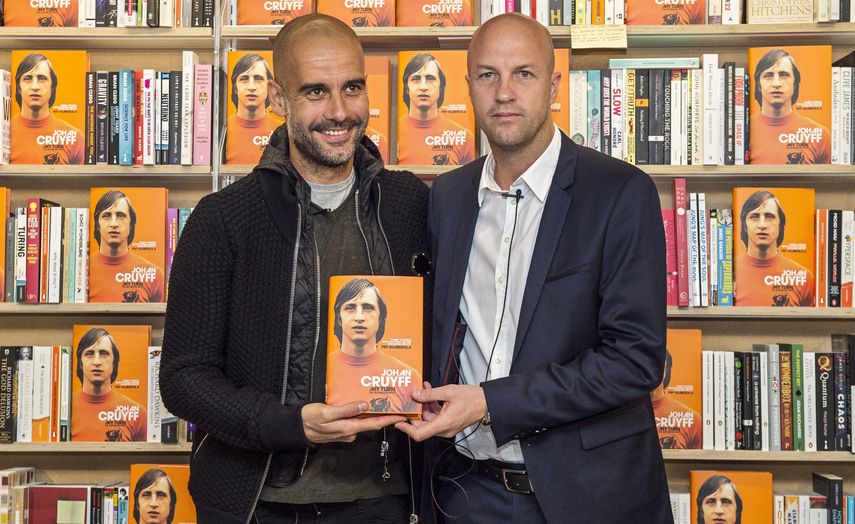 Guardiola presentó este jueves la biografía de quien considera fue su mentor en el fútbol