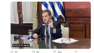 El ministro de Exteriores de Uruguay, Ernesto Talvi.