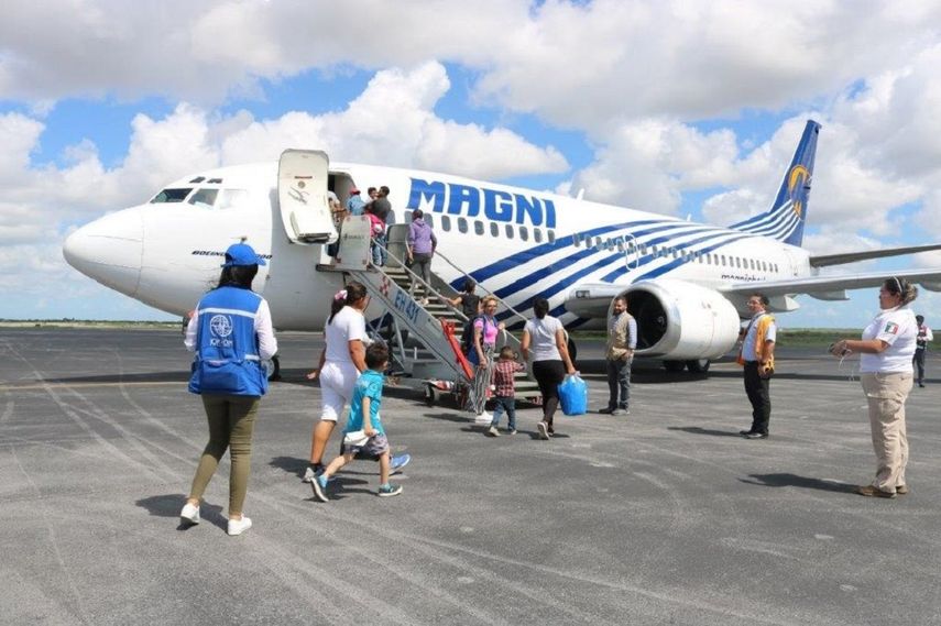 53 familias migrantes retornaron a Honduras desde México gracias a un programa de retorno voluntario organizado por la Organización Internacional para las Migraciones (OIM).