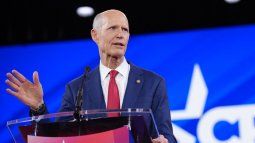 El senador estadounidense Rick Scott (republicano por Florida) habla en la Conferencia de Acción Política Conservadora (CPAC)&nbsp;