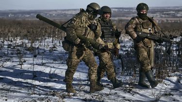Soldados rusos en una de las zonas ocupadas en Ucrania.