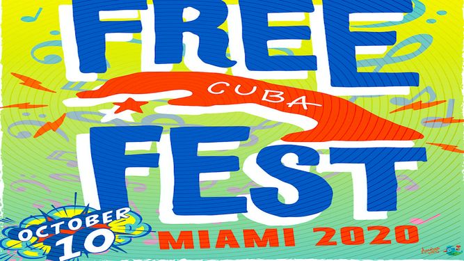 Cartel del evento&nbsp;Free Cuba Fest.&nbsp;