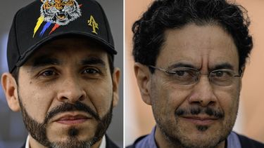 El candidato presidencial colombiano, el derechista Abelardo de la Espriella, del movimiento político Defensores de la Patria, y el senador de extrema izquierda Iván Cepeda, del partido Pacto Histórico, de Gustavo Petro.