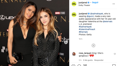 salma hayek habla sobre la privacidad de valentina paloma