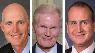 Rick Scott, Bill Nelson y Mario Díaz Balart.