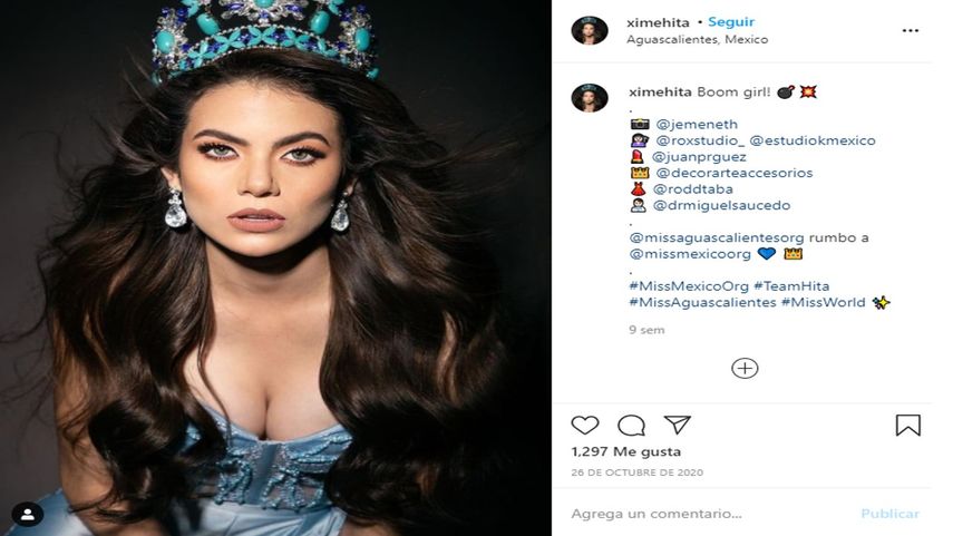 Ximena Hita, Miss Aguascalientes 2019.&nbsp;