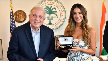 Tomás Regalado junto a Catherine Siachoque.&nbsp;
