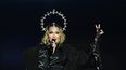 La estrella pop estadounidense Madonna se presenta en el escenario durante un concierto gratuito en la playa de Copacabana en Río de Janeiro, Brasil, el 4 de mayo de 2024.&nbsp; &nbsp;