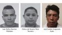 Las autoridades de El Salvador han detenido a tres personas: de izquierda a derecha Juan Rufino Ramírez, Fátima Pérez y José Eusebio Asegurado por tráfico de personas. Las autoridades de El Salvador han detenido a tres personas: de izquierda a derecha Juan Rufino Ramírez, Fátima Pérez y José Eusebio Asegurado por tráfico de personas.