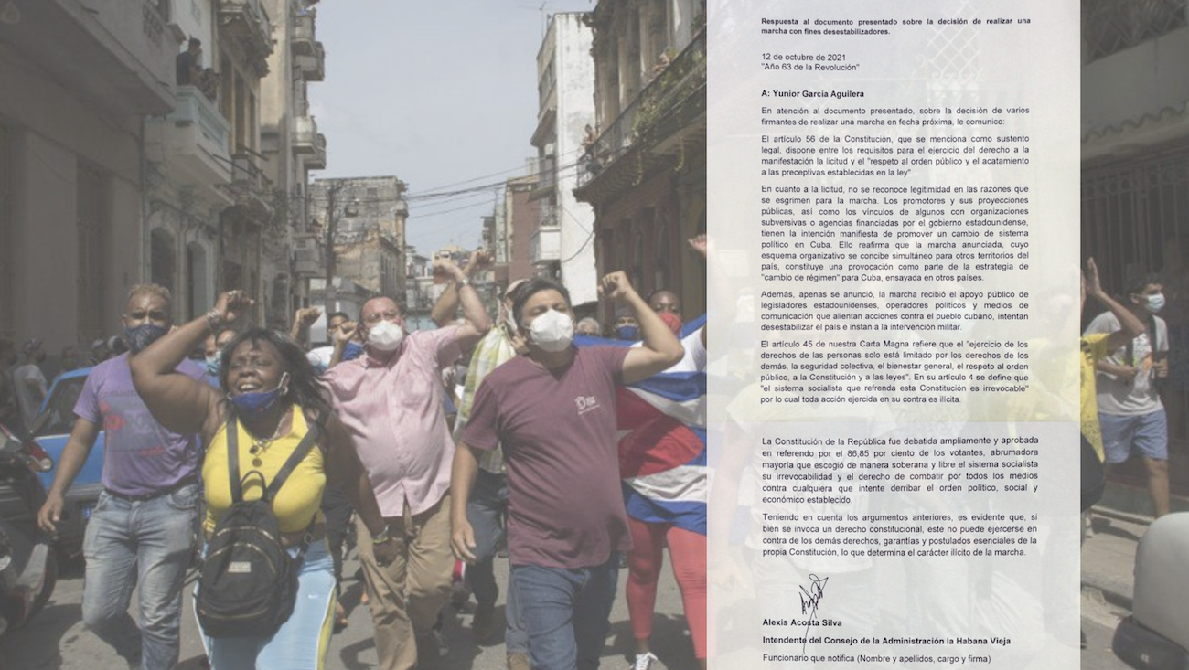 El régimen cubano publicó su respuesta a la Marcha Cívica por el Cambio para el 15 de noviembre de 2021. El régimen cubano publicó su respuesta a la Marcha Cívica por el Cambio para el 15 de noviembre de 2021.