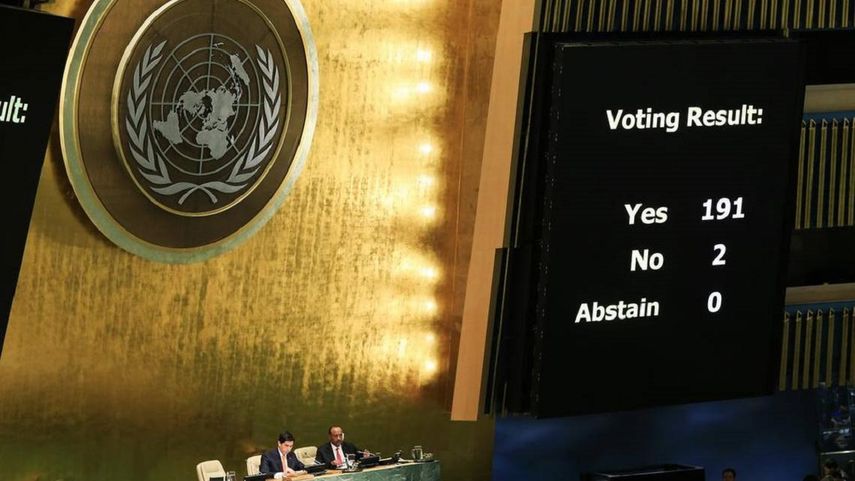 191 países votaron a favor del final del embargo en octubre de 2015, con la oposición de Estados Unidos e Israel.
